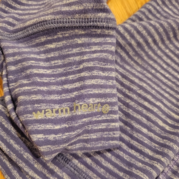 Lululemon Running Your Heart Out Striped Pullover Quarter Zip Jacket - Picture 3 of 8